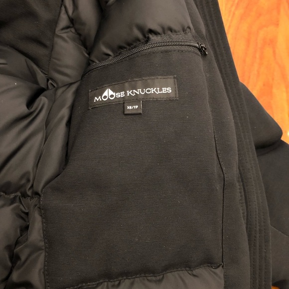 Moose Knuckles Original Stirling Parka Black Down Winter Coat Outerwear Jacket. - Picture 4 of 16